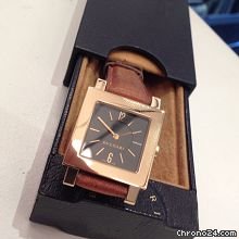 Bulgari square SQ27GL gold quartz watches