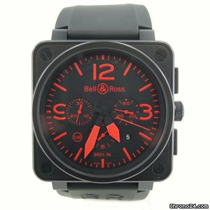 Bell & Ross AViATiON CHRONOGRAPH LiMiTED EDiTiON RED DiAL BR01-94 watches