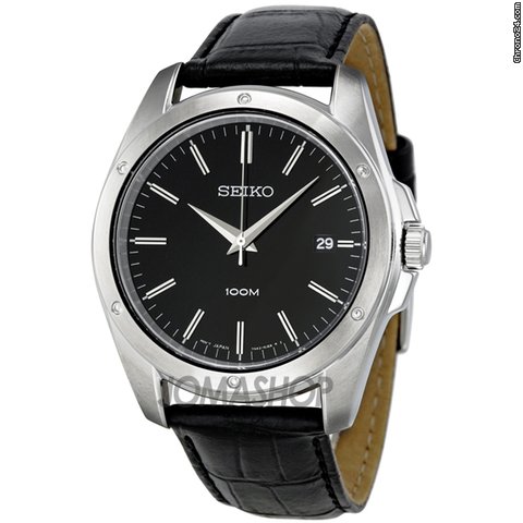 Seiko Black Dial Mens Watch SGEF81P2 watches