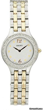 Seiko Two-Tone Crystal Ladies Watch SUJG29 watches