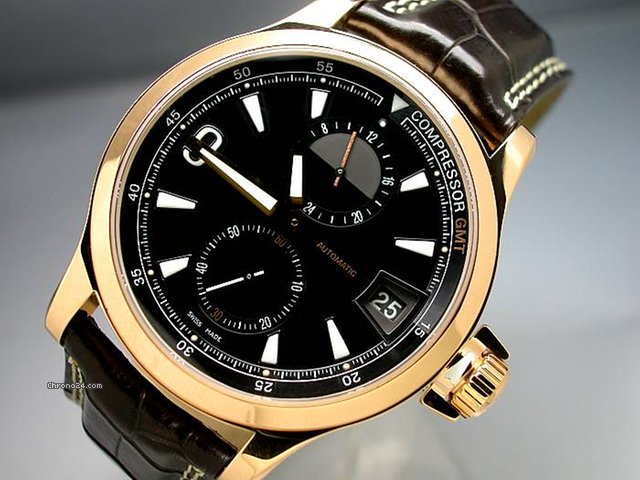 Jaeger-LeCoultre "MASTER COMPRESSOR GMT" 18K/750 Rotgold - ungetragen watches
