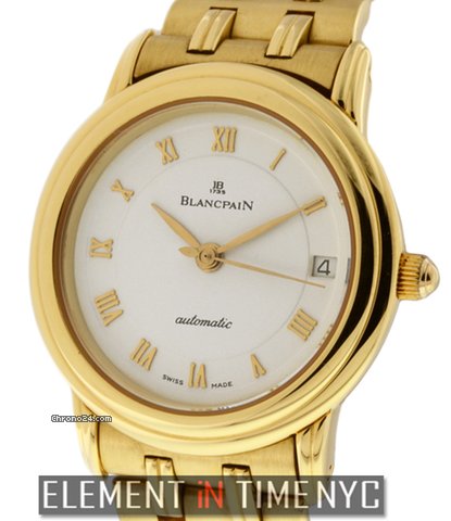 Blancpain Villeret Ladies 18k Yellow Gold 26mm White Dial watches