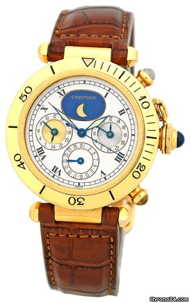 Cartier Pasha Triple Time Zone Strapwatch watches