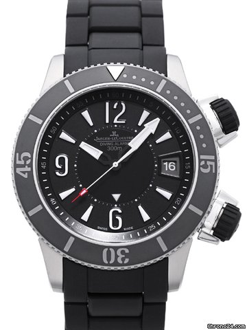 Jaeger-LeCoultre Master Compressor Black Dial Titanium Rubber Mens Watch Q183T770 watches