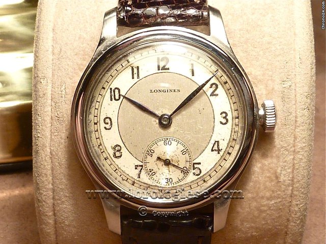 Longines Tre Tacche "Step Case" waterproof 1937 watch / 32,5mm watches