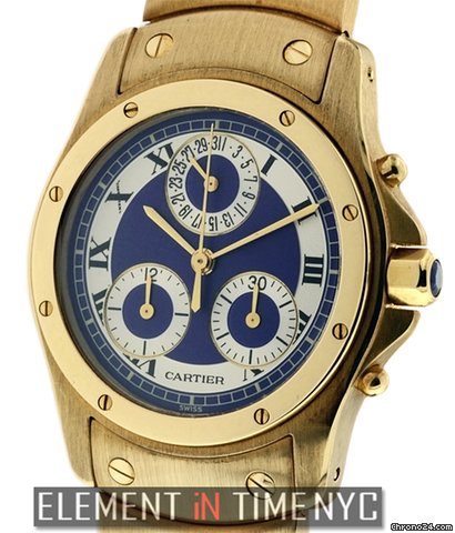 Cartier Santos Ronde Chronograph 18k Yellow Gold W1507861 watches