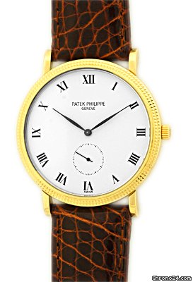 Patek Philippe Gent's 18K Yellow Gold Calatrava Strapwatch watches