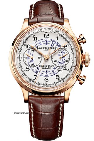 Replica Baume & Mercier and Capeland White Dial Flyback Chronograph Mens Watch MOA10007 Watch