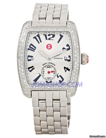 Michele Mini Urban Diamond Steel Ladies Watch MWW02A000124 watches
