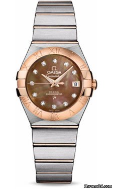 Omega Constellation Chronometer 27 mm Brushed Steel and Red Gold watches