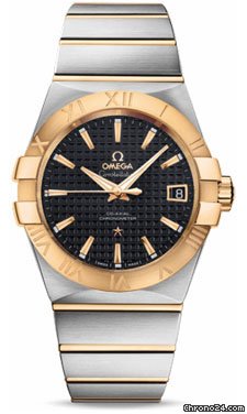 Omega Constellation Chronometer 38 mm Brushed Steel and Yellow Gold watches