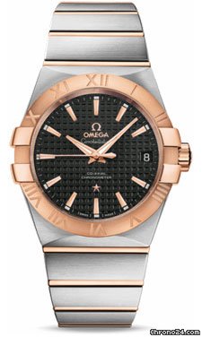 Omega Constellation Chronometer 38 mm Brushed Steel and Red Gold watches