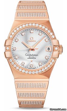 Omega Constellation Chronometer 38 mm Brushed Red Gold watches