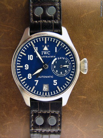 IWC Platinum Big Pilot Blue watches