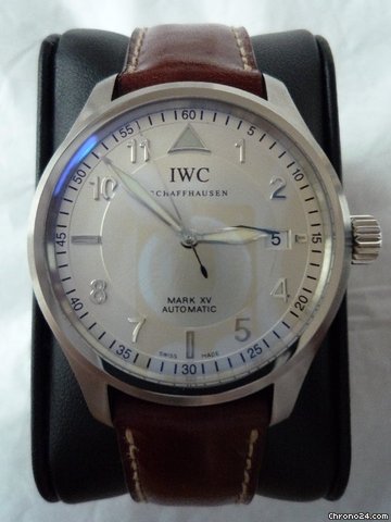 IWC Mark XV Spitfire -- Silver Dial/Brown Strap -- As New watches