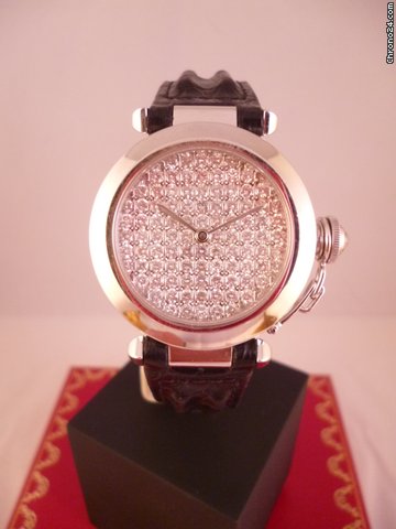 Cartier PASHA 32mm WHITE GOLD LIMITED - DIAMOND watches