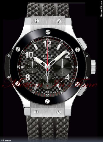 Hublot Big Bang 41mm Stainless Steel & Black Ceramic on Rubber watches