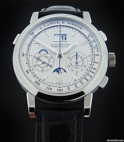 Replica A. Lange & Sohne Platinum Datograph Perpetual Calendar 410.025 Watch