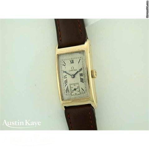 Omega 9ct gold manual on strap watches