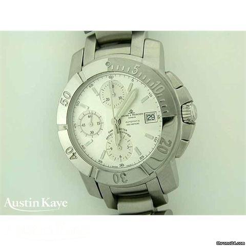 Baume & Mercier & Capeland steel automatic chronograph on bracelet watches