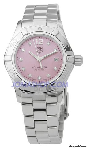 TAG Heuer 2000 Aquaracer Diamond Pink Ladies Watch WAF141A.BA0813 watches