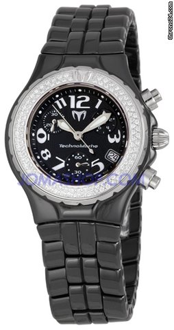 Technomarine Ceramique TechnoLady Chrono Black Ladies Watch DTLCCB02C watches