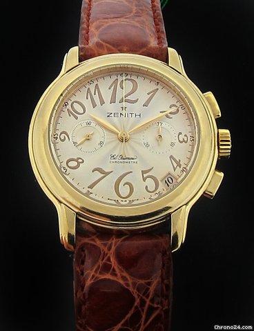 Zenith 18k Yellow Gold ChronoMaster El Primero Watch watches