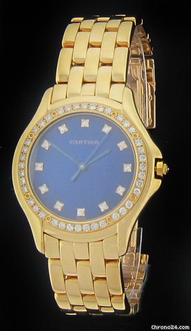 Cartier Yellow Gold Diamond Cougar Watch watches