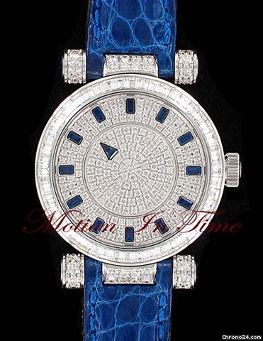 Franck Muller Master Mystery Ladies White Gold Baguette Diamond & Sapphire watches