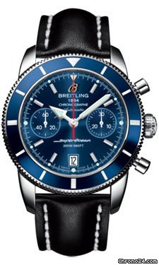 Breitling Superocean Heritage Chronographe 44 Leather Strap watches