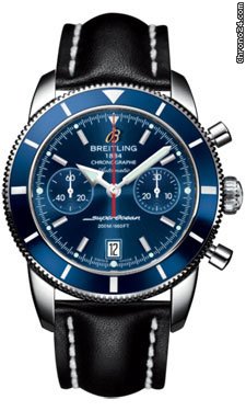 Breitling Superocean Heritage Chronographe 44 Leather Strap watches