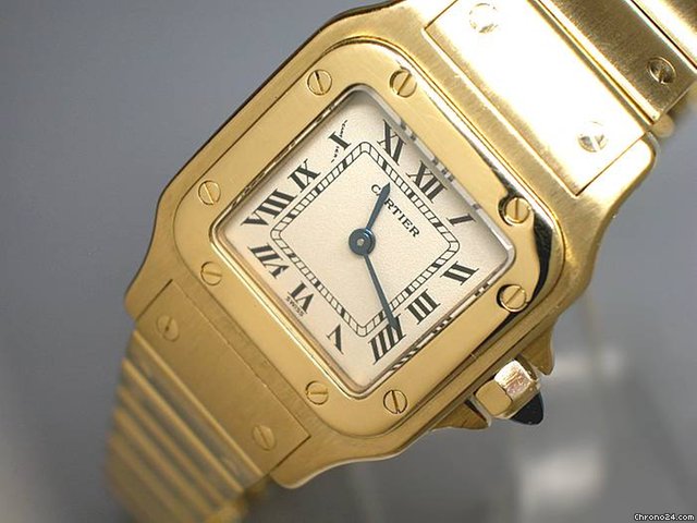 Cartier "santos de CARTIER 18K/750 Gelbgold - Damen watches