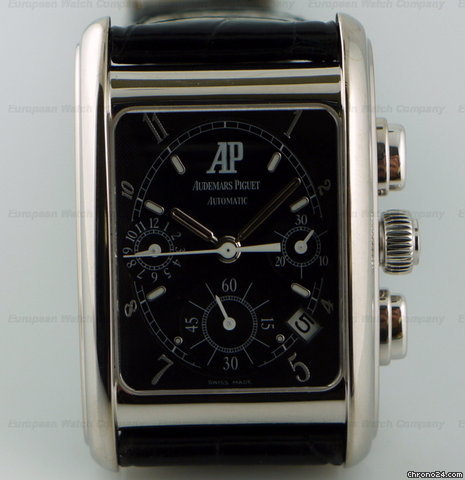 Audemars Piguet Edward Piguet Chronograph 18K White Gold Black Dial 29MM watches