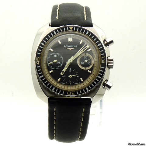 Longines Chronograph Divers - Mechanical 330 Rare 1970's Valjoux watches