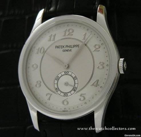 Patek Philippe Fine & Rare Platinum Calatrava "Ref.5196" Full Set & Full Serviced by watches