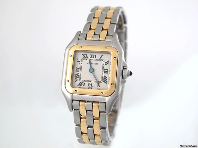 Cartier "Panthere" - Stahl/18K Gelbgold- 2 Rand- Quarz- von 1997 watches