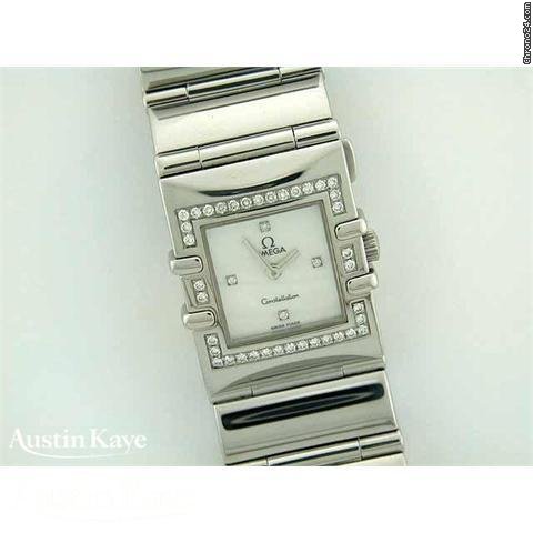 Omega Quadra Constellation steel quartz movement on bracelet watches