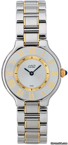 Cartier 21 Must De Cartier Gold and Steel watches