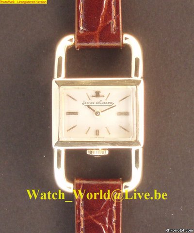 Jaeger-LeCoultre Rare Etrier for HermEs - solid 18k gold (year1960') -Perfect watches