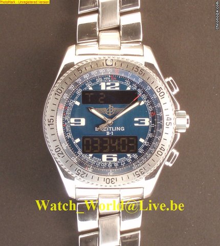 Breitling B-1 (B One) Full steel - Perfect - All papers and box watches