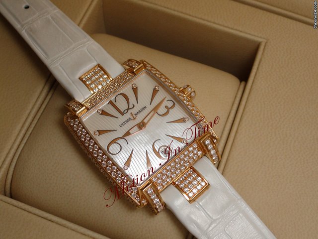 Ulysse Nardin CAPRICE LADIES 18KT ROSE GOLD FULL DIAMOND CASE watches