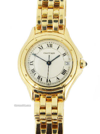 Cartier 18k yellow gold ladies Cougar watches