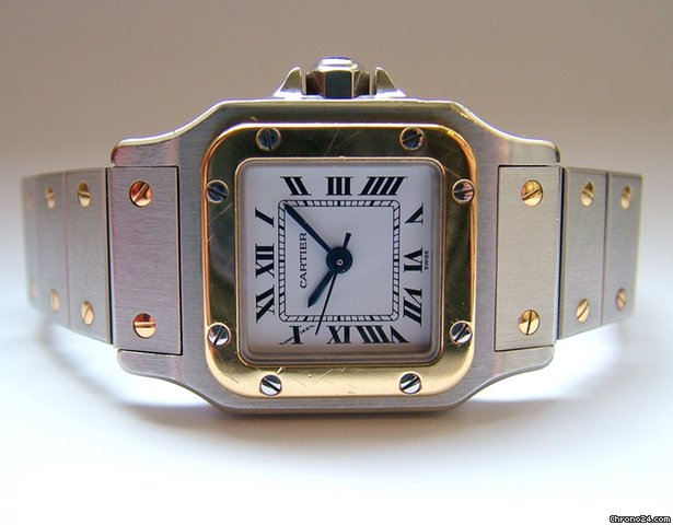 Cartier Santos Lady Automatique Stahl-Gold watches