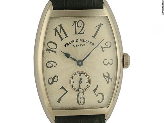 Franck Muller Cintree Curvex 18kt Wei gold Handaufzug kleine Sekunde 43x31mm watches