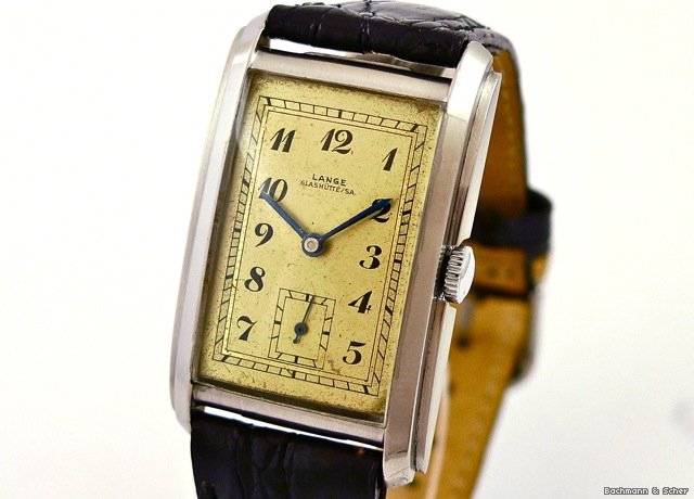 A. Lange & Sohne Vintage Gentleman's Watch, Steel, Box, Warranty watches