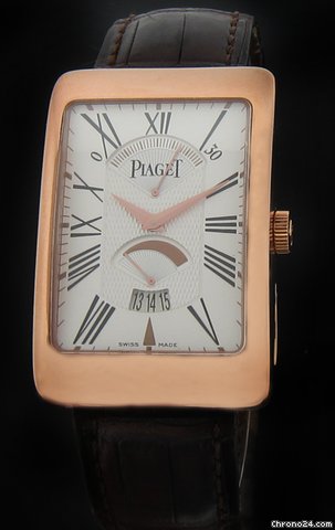 Piaget Rose Gold Black Tie Rectangle a l'Ancienne XL G0A33062 watches