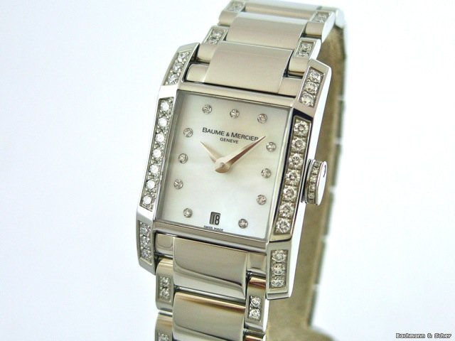Baume & Mercier DIAMOND, Lady's Diamond Set, Stainless Steel, Unworn watches