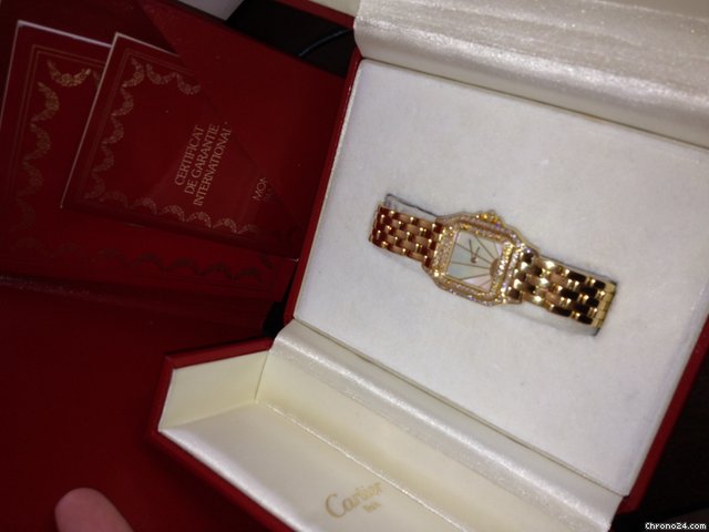 Cartier Panther 18k GOld Sunburst watches
