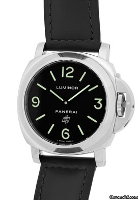 Panerai Gent's Stainless Steel 44mm Luminor Base Logo Dial Strapwatch watches