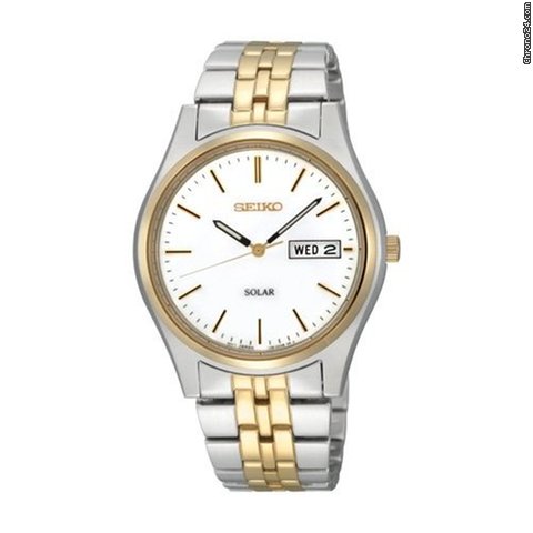 Seiko Two-tone Solar Mens Watch SNE032 watches